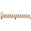 vidaXL Bedframe met hoofdeinde zonder matras Cappuccino 100x200 cm