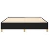 vidaXL Boxspring bed stof zwart 180x200 cm