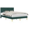 vidaXL Bedframe met hoofdeinde Donkergroen 120 x 190 cm Stof