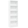 vidaXL Boekenkast Wit 60x24x176 cm Bewerkt Hout