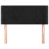 vidaXL Hoofdbord 90x5x78/88 cm fluweel zwart