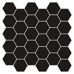 vidaXL Hexagon tegel 10 pcs Wit 30 x 30 cm Polyurethaan en PET