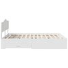 vidaXL Bedframe met hoofdeinde met lade Wit 140 x 200 cm Bewerkt hout