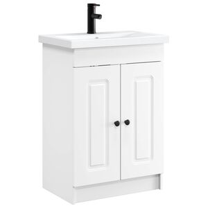 vidaXL Badkamermeubelset Wit 78,5 x 37,5 x 81 cm Bewerkt hout