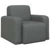 vidaXL Fauteuil Donkergrijs Stof