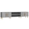 vidaXL Tv-meubel 180x31,5x40 cm bewerkt hout grijs sonoma eikenkleurig