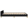 vidaXL Bedframe zonder matras 120x200 cm stof zwart