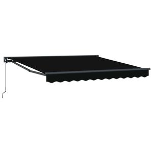 vidaXL Zijde Frame Zwart 300 x 250 cm Polyester met PU-coating