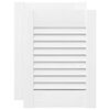 vidaXL Kastdeuren louvredesign 2 st 39,5x29,5 cm wit
