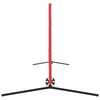 vidaXL Tennisnet Zwart en Rood 494,5 x 90 x 87 cm Polyester