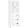 vidaXL Hoge kast 69,5x34x180 cm bewerkt hout wit