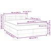 vidaXL Boxspring met matras fluweel zwart 160x210 cm