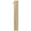 vidaXL Vitrinekast 80x8,5x58 cm bewerkt hout sonoma eikenkleurig