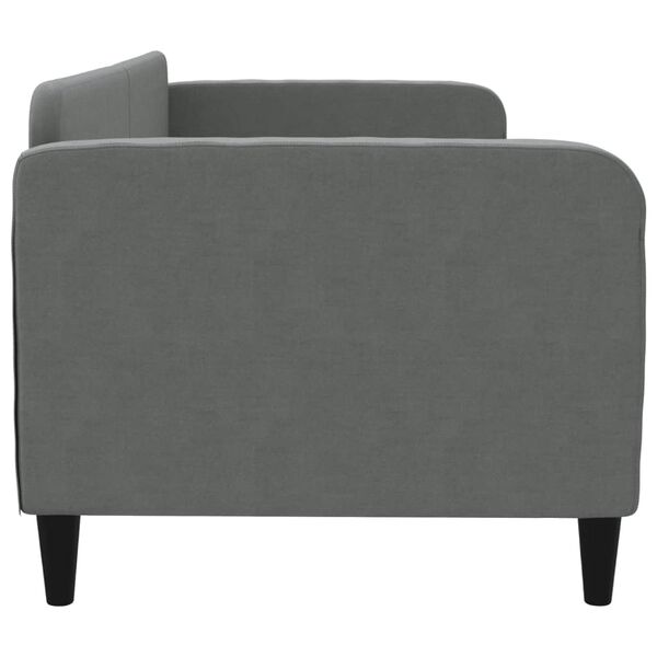 vidaXL Slaapbank 80x200 cm stof donkergrijs