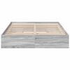 vidaXL Bedframe met lades bewerkt hout grijs sonoma eiken 150x200 cm