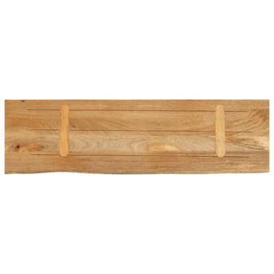 vidaXL Tafelblad met natuurlijke rand 100x30x2,5 cm massief mangohout