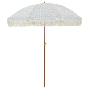 vidaXL Strandparasol 160 x 160 x 196 cm Polyester en staal Rond
