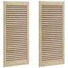 vidaXL Kastdeur 2 st Naturel 110 x 49,5 cm Massief grenenhout