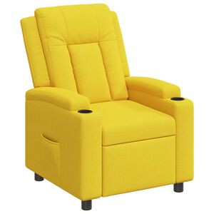 vidaXL Ligstoel Licht Geel 75 x 95 x 100 cm Stof