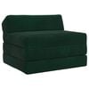 vidaXL Vouwbare Bankbed Donkergroen 200 x 70 x 10 cm Fluweel
