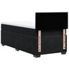 vidaXL Boxspring met matras fluweel zwart 80x200 cm
