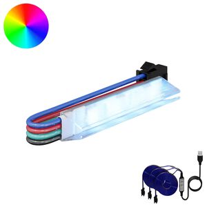vidaXL LED-strip 2 st Zwart en Multikleur Koper en kunststof