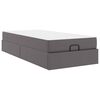 vidaXL Bedframe met matras Anders 2 st Grijs PVC