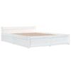 vidaXL Bedframe met lades wit 160x200 cm