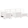 vidaXL 7-delige Loungeset massief grenenhout wit