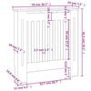vidaXL Radiatorombouw 78 cm MDF