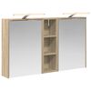 vidaXL Badkamerkastenset 3 st 106 x 16 x 62,5 cm Bewerkt hout