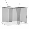 vidaXL Klamboe voor bed 156 mesh Zwart 220 x 150 x 180 cm Polyester