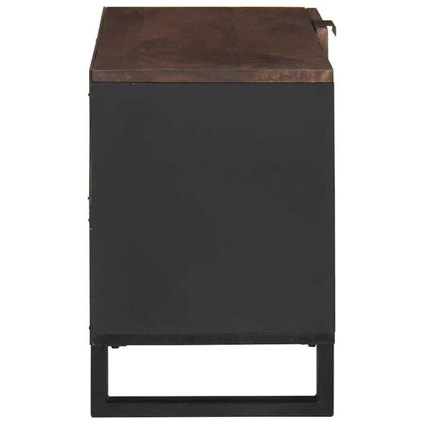 vidaXL TV Eenheden Walnotenhout 80 x 33 x 46 cm Bewerkt hout