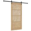 vidaXL Schuifdeur ORKDAL 93 x 202 cm Bewerkt hout Naturel en Zwart