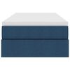 vidaXL Opslag bed met matras met matras Blauw 90 x 190 cm Polyester