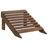 vidaXL Tuinstoel Adirondack voetenbank tafel massief vurenhout bruin