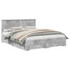 vidaXL Bedframe met lade Betongrijs 160 x 200 cm Bewerkt hout
