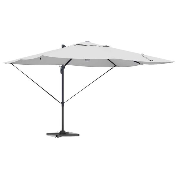 vidaXL Cantilever Roma parasol Beige en zwart 352 x 251 x 265 cm