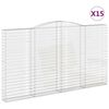vidaXL Schanskorven 15 st gewelfd 400x30x220/240 cm ijzer