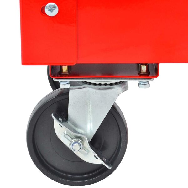 vidaXL Gereedschapswagen Rood 70.5 x 37 x 71 cm Staal