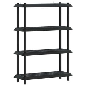 vidaXL Plankenunit 4-laags 100 x 40 x 136,5 cm PP Antracietkleurig