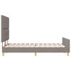 vidaXL Bedframe met hoofdeinde Taupe 140 x 200 cm Stof
