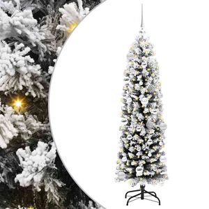 vidaXL Kunstkerstboom Groen 150 cm PVC en Staal en Kunststof