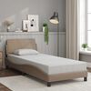 vidaXL Bedframe "Dover" kunstleer cappuccinokleurig 90x200 cm