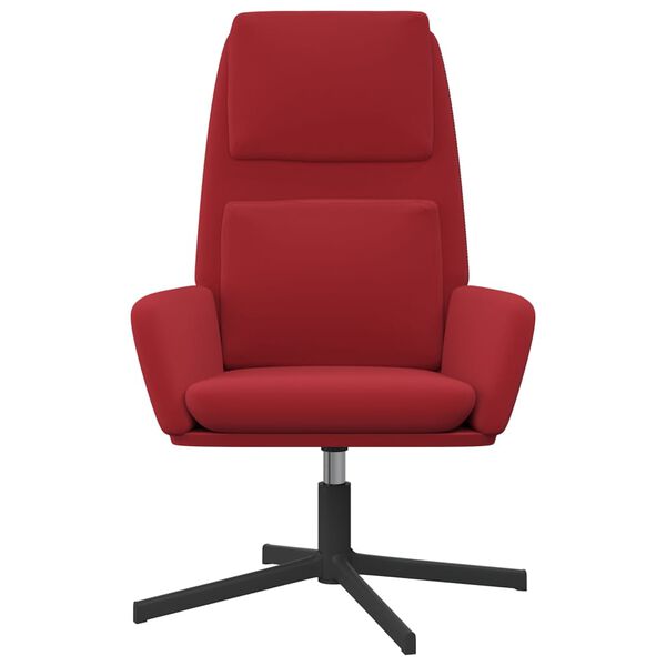 vidaXL Relaxstoel fluweel wijnrood