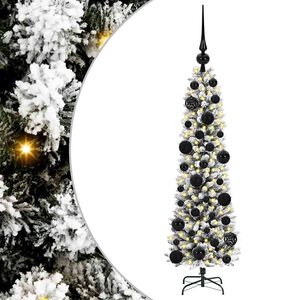 vidaXL Kunstkerstboom Wit 120 cm PVC en Metaal en Plastic