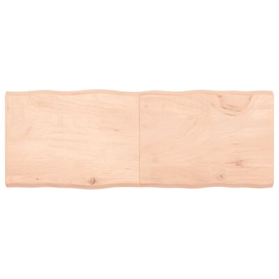 vidaXL Tafelblad natuurlijke rand 160x60x(2-6) cm massief eikenhout