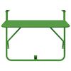 vidaXL Hangende Balkon Tafel Groen 60 x 39 x 65 cm Staal