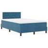 vidaXL Boxspringbed met matras Donkerblauw 120 x 190 cm Fluweel