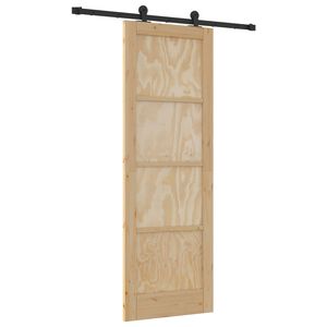 vidaXL Schuifdeur ORKDAL Naturel 73,5 x 211 cm Massief grenenhout